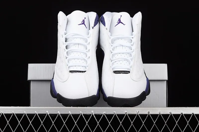All categories Air Jordan Jordan series basketball shoes Air Jordan 13 G version Air Jordan 13 Retro AJ13 white and purple 414571-105